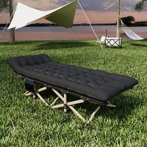 Thiết kế hiện đại ngoài trời xách tay rắn Trọng lượng nhẹ giá rẻ khung kim loại Oxford vải Gấp Cắm Trại giường với nệm mềm - Product Image 2