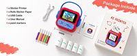 Machine à autocollants portable sans encre Magic AI Voice Sticker Maker avec écran TFT 2,4 pouces, sans fil/WiFi – Cadeau idéal