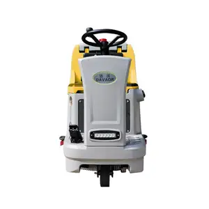 Cordless Battery Powered Ride On Electric Concrete Tile Floor Washing Cleaner Machine For Garage Warehouse Factory