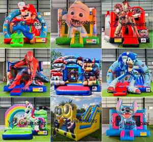 Château gonflable commercial avec toboggan, château gonflable pour enfants, château gonflable Mario pour fête - Product Image 2