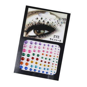 Moda cristal ojo cuerpo cara joyas pegatinas <span class=keywords><strong>3D</strong></span> ceja diamante maquillaje cristal tatuaje ojos pegatinas - Product Image 5