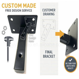 Ripiano resistente staffe saldate a parete supporto con angoli arrotondati | Finitura nera resistente al calore - Product Image 6