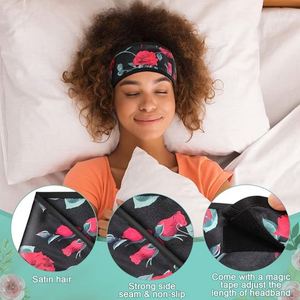 YUSEN Eco-Friendly Double Sided <b>Silk</b> Satin Hair Wrap Luxurious Nighttime Protection <b>Headband</b> for Black Women - Product Image 4