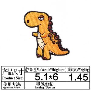 Iron on Embroidery Cute Cartoon Dinosaur Baby Patch for Kid Clothes Decoration - Product Image 5