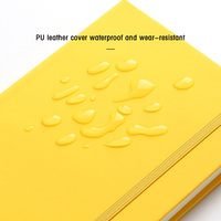 Carnets de notes en cuir pour étudiants a5 Carnets à couverture rigide doublée Fournitures de bureau Carnet pour l'école et l'usage personnel