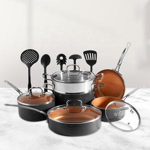 Ollas y sartenes <span class=keywords><strong>de</strong></span> aluminio, juego <span class=keywords><strong>de</strong></span> utensilios <span class=keywords><strong>de</strong></span> cocina antiadherentes <span class=keywords><strong>de</strong></span> inducción, nuevo producto - Product Image 1