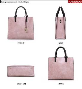 New Women Bags Set 3 Pcs Leather Handbag Women Large Tote Bags Ladies Shoulder Handbag+Messenger Bag+<b>Purse</b> - Product Image 6