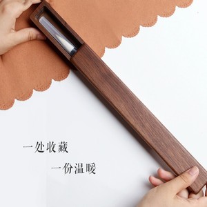 Wooden Calligraphy Brush Storage Box <b>Rectangle</b> Shandong Made For Art Supplies Organization - Product Image 1