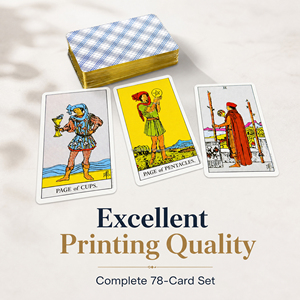 Custom <strong>Tarot</strong> <strong>Cards</strong> with Gold Gilded Edges Professional 350gsm Linen Rider Waite <strong>Tarot</strong> in Tin Box OEM Wholesale - Product Image 6