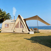 Tentes de camping gonflables de nouvelle conception, avec 2 chambres, résistantes au vent et à l'eau