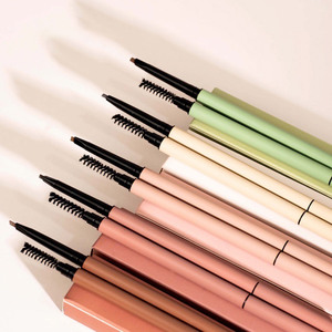 Stylo à sourcils rétractable OEM, <span class=keywords><strong>crayon</strong></span> à sourcils mince personnalisé, marron <span class=keywords><strong>foncé</strong></span> Beige - Product Image 1