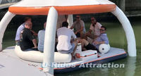 Vente Chaude Parc Aquatique Gonflable d'Été pour Fêtes Aquatiques, Ponton Gonflable, Plateforme Flottante Gonflable avec Tente