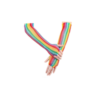 Ensemble d'accessoires de costume de fête arc-en-ciel avec lunettes de soleil, nœud papillon et jupe tutu pour adultes, carnaval