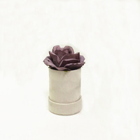 Mini Flower Flannelette Round Single Flower Box Cylinder Gift Box