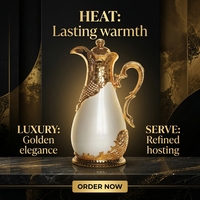 Carafe isotherme Dallah pour café arabe 500ml 800ml avec revêtement en verre, logo personnalisé, vente en gros, fournisseur OEM ODM pour hôtels