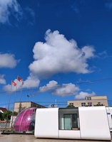 Conteneur populaire de luxe en forme de capsules de couchage, maison pré-assemblée, cabine Apple, amovible, hôtel, moderne, 2019, prêt à l'emploi