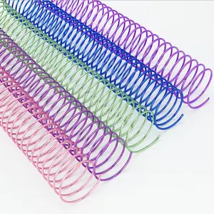 Notebook 1/2 inch colorful Wire book binding 48 loops Nylon coated steel wire Spiral wire for binding