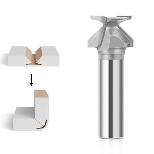 Fraise à bois en acier au tungstène, 1 pièce, outil <span class=keywords><strong>de</strong></span> formage intégré à courbure d'<span class=keywords><strong>arc</strong></span> pour centre d'usinage CNC, machine <span class=keywords><strong>de</strong></span> gravure - Product Image 2