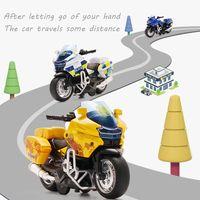 Jouets en métal moulé sous pression à l'échelle 1/14, moto de simulation robuste en alliage, modèle de voiture de collection, jouets de moto en plastique pour enfants