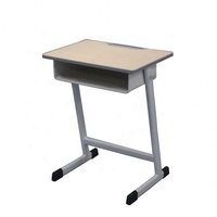 Bureau moderne en MDF et métal écologique avec 1 tiroir, ensemble de meubles scolaires verts, garantie incluse