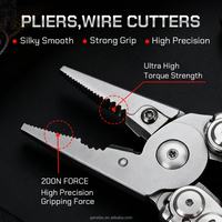 Outils multifonctions pliables magnétiques de qualité industrielle OEM, lame en acier inoxydable PVD D2 de 4,3 pouces, équipement tactique de poche pour l'extérieur