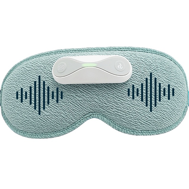 Eye Mask 3D Hot Compress Massage Eye Mask Wireless Magnetic Battery Heating Vibration Relief Fatigue Charging Eye Mask