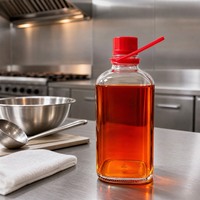 Botol Minyak Goreng Kaca Silinder Transparan, Botol Dispenser Minyak Kosong, Wadah Penyimpanan Dapur, Logo Custom