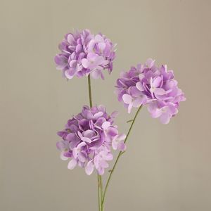 Plantas Artificiales de Hortensia de Tacto Real con 3 Cabezas para Decoración del Hogar, Navidad, Graduación, Halloween y Otras Ocasiones - Product Image 6