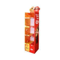 Exhibidores Plegables Personalizados para Comercios, para Alimentos, Papas Fritas, Granos de Café, Chocolate, Exhibidores de Cartón para Botellas