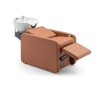 Fauteuil de massage électrique moderne en cuir synthétique avec bac en céramique pour salon de coiffure, atelier, supermarché, garantie 5 ans