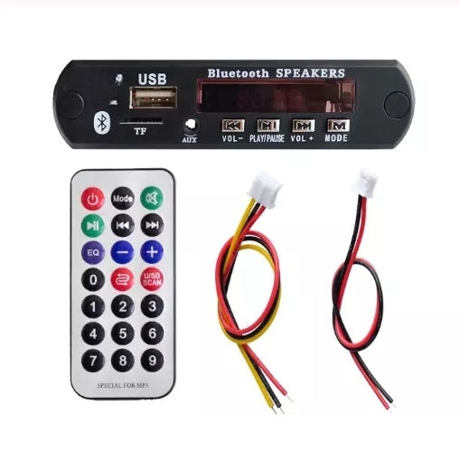 1Set Standard Wireless 12V MP3 WMA Decoder Board Audio Module TF USB Radio For Car...
