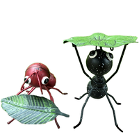 Figurine d'abeille en métal moderne, ornement créatif pour jardin, statue décorative pour pelouse, balcon, chambre, maison, extérieur, décoration paysagère