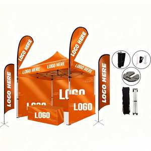 Windproof Custom Logo Advertising Pop Up <b>Canopy</b> Wholesale, Full Booth Set For Outdoor Vendor Fair & Pop-up Store - Product Image 3