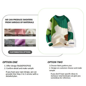 Cárdigan de punto personalizado al por mayor HZ, mezcla de lana y cachemira, con botones, tejido a máquina, cárdigan oversize con decoración de araña - Product Image 5