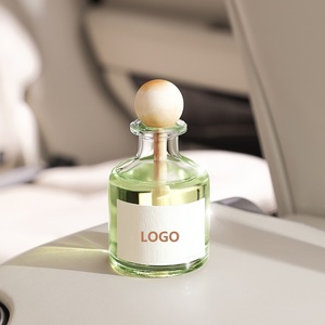 50ml <span class=keywords><strong>Fancy</strong></span> xe khuếch tán chai bán buôn tùy chỉnh với gỗ có nắp đậy rỗng rõ ràng trang trí nội thất sậy khuếch tán chai thủy tinh - Product Image 4