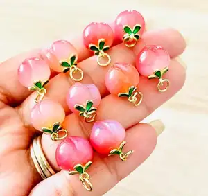 10pcs 3d cute bear nail charms