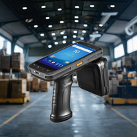 قارئ RFID UHF وماسح ضوئي للباركود ثنائي الأبعاد، جهاز محمول أندرويد Chainway C72 بشاشة 5.2 بوصة، مسافة قراءة طويلة تصل إلى 15 متراً لإدارة المستودعات