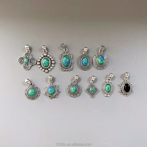 Perhiasan Perak Sterling 925 Buatan Tangan Bentuk Bunga Matahari Turquoise yang Indah untuk Pakaian Pesta Anak Perempuan Menampilkan Pesona yang Chic - Product Image 1