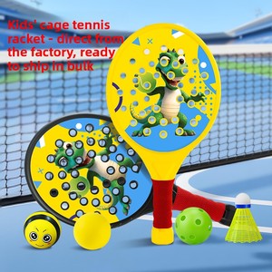 Ensemble de raquettes de tennis de plage pour enfants en gros, léger et sûr, <span class=keywords><strong>jeu</strong></span> de <span class=keywords><strong>padel</strong></span> d'extérieur avec 4 balles pour les sports en famille et au parc - Product Image 2