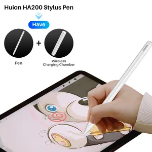 Stylet capacitif actif rechargeable sans fil Huion HA200, stylet tactile pour iPad, crayon avec logo personnalisé - Product Image 1