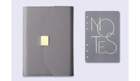 Carnet de notes A5 personnalisé avec logo, reliure spirale, 100 feuilles, coffret cadeau, bloc-notes tendance