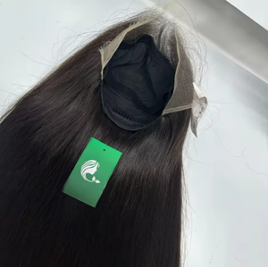 Perruque frontale en dentelle HD, cheveux vierges noirs lisses et doux, très vendue, 13x4, petits nœuds, cheveux humains naturels - Product Image 1