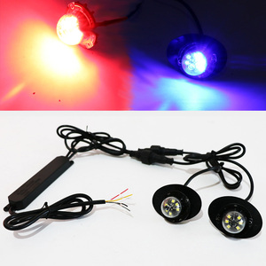New hổ phách trắng <span class=keywords><strong>LED</strong></span> Strobe Light Kit 12V 24V khẩn cấp Hideaway Mark nhấp nháy Lights cho xe tải ATV sạc mô hình - Product Image 6