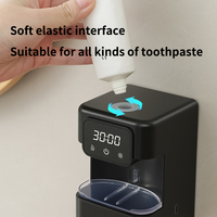 Stérilisateur UV mural pour brosses à dents avec affichage numérique, support automatique pour brosses à dents, organisateur de salle de bain