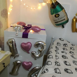 Caja de papel <span class=keywords><strong>para</strong></span> guardar globos grandes, <span class=keywords><strong>para</strong></span> regalo de San Valentín, cumpleaños, sorpresa - Product Image 3