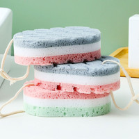 Éponges exfoliantes pour le corps, éponges de bain, éponges en mousse de loofah pour le spa, réutilisables