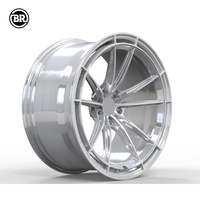 Nouveau Design Roue BR Jantes en Alliage Forgé en 2 Pièces pour le Marché Secondaire, Garantie 3 Ans, Largeur 7-12J