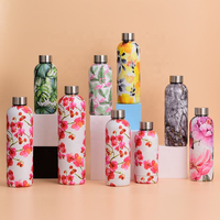 Bouteille isotherme sport universelle en acier inoxydable de haute qualité, nouvelle collection 2025, avec poignée, pour randonnée et camping, chaud/froid, idéale comme cadeau