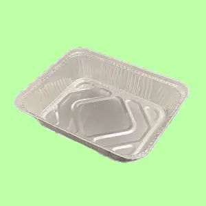 Casseroles jetables de papier d'aluminium de prix usine avec des couvercles pour la doublure de four de friteuse d'air Bbq