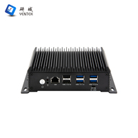 Mejor Precio de baja potencia 8265U computadora industrial portátil sin ventilador Win7/10 Linux Ubuntu 8GB SSD 128GB Dual Lan Mini Pc
